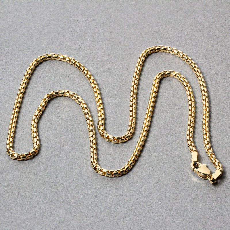 Bids.com 14k Yellow Gold Solid Round Box Chain 2.5 mm Necklaces