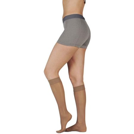 Juzo Juzo Attractive Pantyhose 15-20mmHg Size 4, Beige Knee Socks