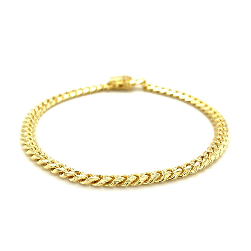Bids.com 10k Yellow Gold Classic Miami Cuban Solid Bracelet (4.90 mm) Bracelets
