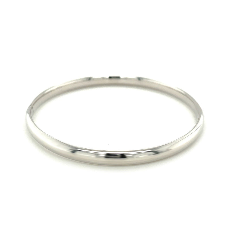 Bids.com Classic Bangle in 14k White Gold (5.0mm) Bracelets