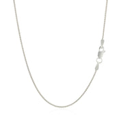 Bids.com 14k White Gold Round Wheat Chain 1.0mm Necklaces