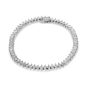 Bids.com 14K White Gold 5 1/2 Cttw Round Diamond 2-Prong Tennis Bracelet (H-I Color, SI2-I1 Clarity) - 7" Bracelets
