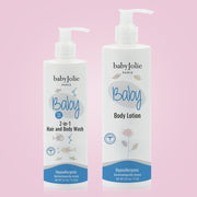 Baby Jolie Paris Baby Bath Bundle | 2-in-1 Hair and Body Wash + Lotion Kits de shampoo e condicionador > shampoo > conditioner > baby shampoo > infant shampoo > toddler shampoo > condicionador > shampo e condicionador para bebes > hidratante para bebes > body lotion > lotion > baby lotion