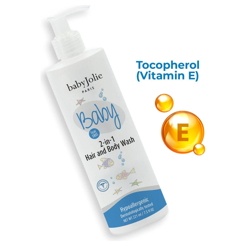 Baby Jolie Paris Baby Bath Bundle | 2-in-1 Hair and Body Wash + Lotion Kits de shampoo e condicionador > shampoo > conditioner > baby shampoo > infant shampoo > toddler shampoo > condicionador > shampo e condicionador para bebes > hidratante para bebes > body lotion > lotion > baby lotion