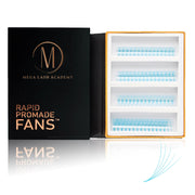 Mega Lash Academy Baby Blue 5D Rapid Promade Fans - 600 Fans Promade Fans
