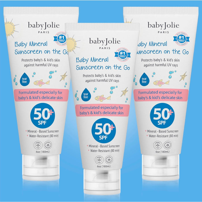 Baby Jolie Paris - Baby Jolie Paris - Baby Mineral Sunscreen, 6oz  |  3 pack