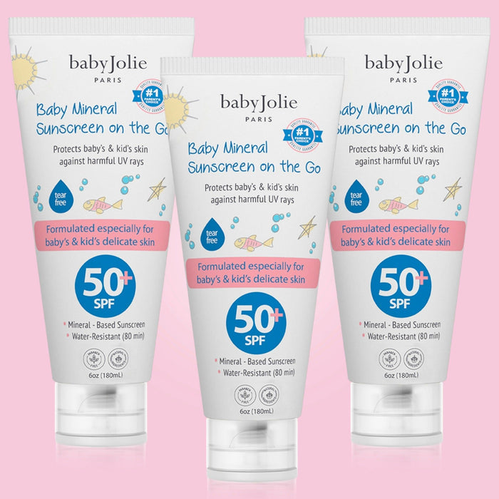 Baby Jolie Paris - Baby Jolie Paris - Baby Mineral Sunscreen, 6oz  |  3 pack