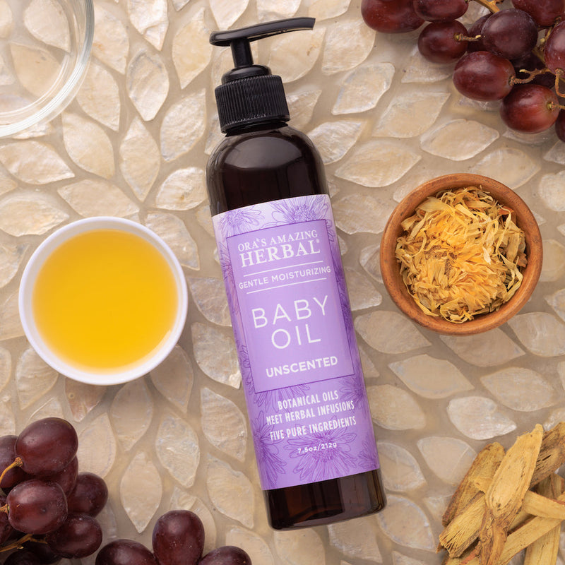Ora's Amazing Herbal Baby Oil with Calendula and Licorice