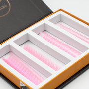 Mega Lash Academy Baby Pink 5D Rapid Promade Fans - 600 Fans Promade Fans