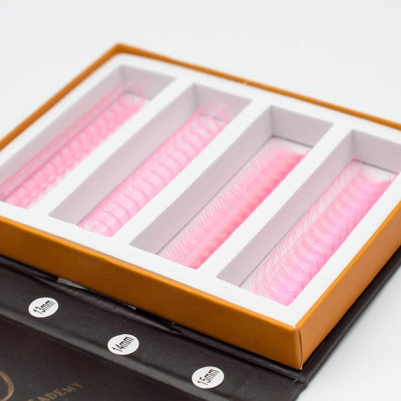 Mega Lash Academy Baby Pink 5D Rapid Promade Fans - 600 Fans Promade Fans