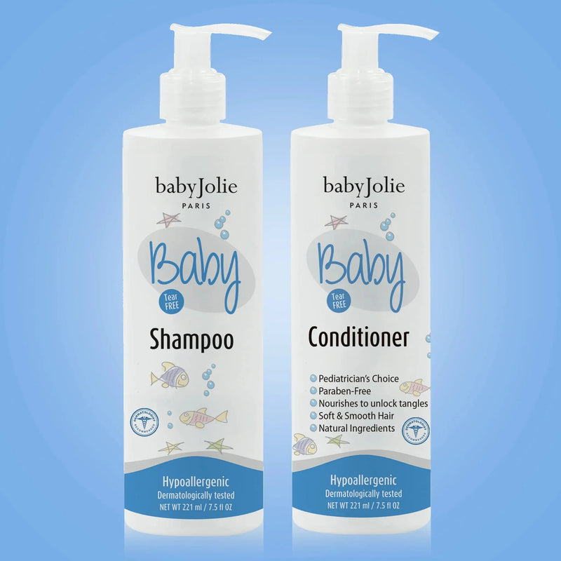 Baby Jolie Paris Baby Shampoo & Conditioner | Baby Bath Set Kits de shampoo e condicionador > shampoo > conditioner > baby shampoo > infant shampoo > toddler shampoo > condicionador > shampo e condicionador para bebes