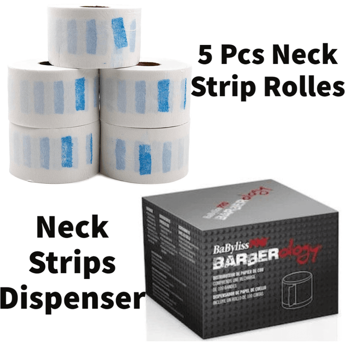 Babylisspro Barberology Neck Strips Dispenser #Bnkstripd & Neck Strip Rolls #Bnkstripr
