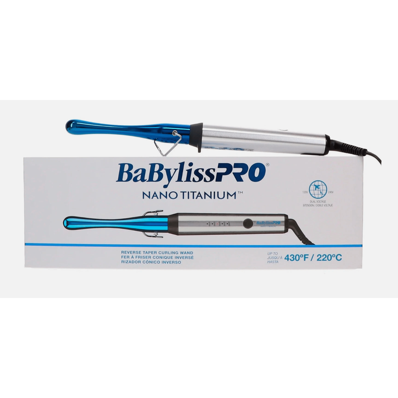 VIP Extensions BaBylissPRO Nano Titanium Reverse Taper Wand Hair Tool