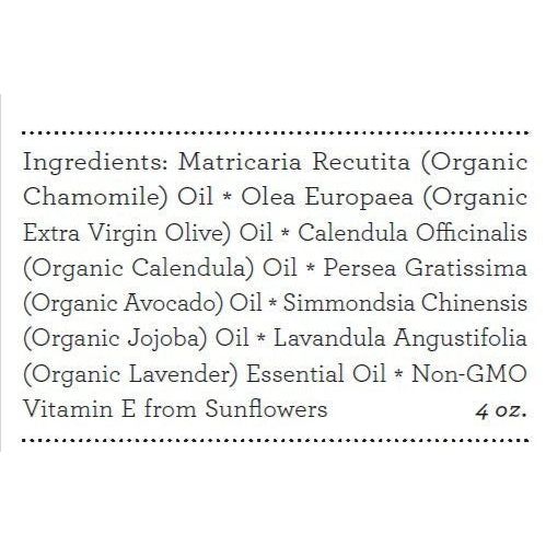 Lizush ORGANIC CALMING BABY OIL Nourishing, Soothing, Calming