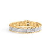 Bids.com 10K Yellow Gold 5.00 Cttw Round-Cut Diamond Link 7" Bracelet (J-K Color, I1-I2 Clarity) Bracelets