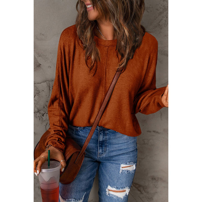 Double Take Round Neck Long Sleeve T-Shirt