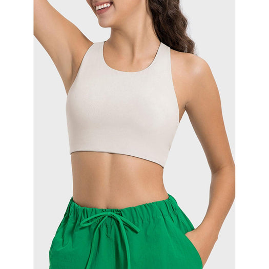 Cutout Round Neck Active Tank