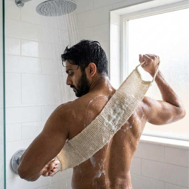 Shave Essentials Back Scrubber Belt Shower Sponges, Brushes & Scrubs
