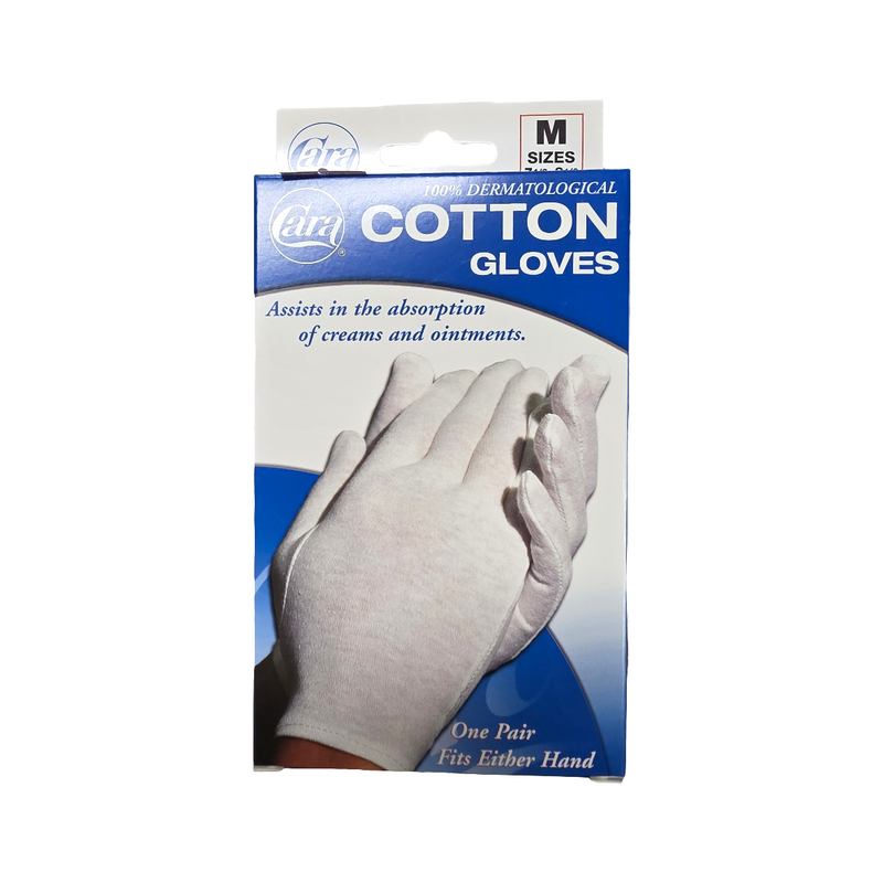 Cara Cara Dermatological Cotton Gloves Medium Cotton Gloves