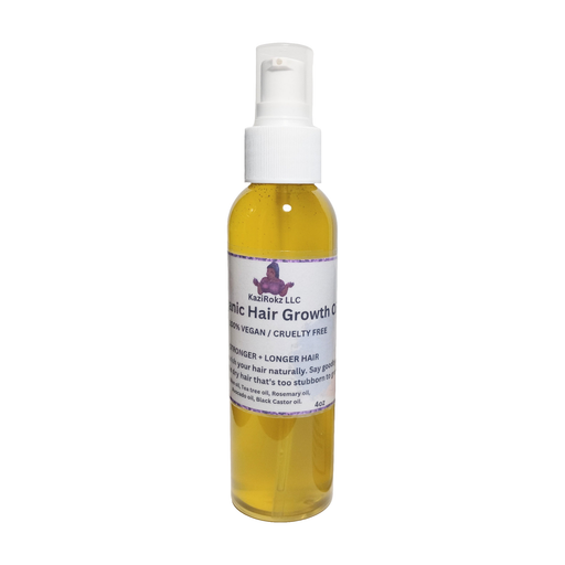 KaziRokz Organic Hair Growth Oil (100% Vegan / Cruelty Free)