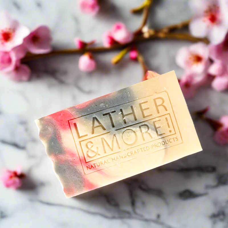 Lather and More! Japanese Cherry Blossom Soap Soap Light Gray