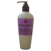 KaziRokz CALM DOWN Butter Cream Body Lotion! Vanilla Lavender Oatmeal soothing Eczema and Extreme dry skin moisturizer. 100% Vegan/ Cruelty Free, 8oz Pump Bottle. Skin Care