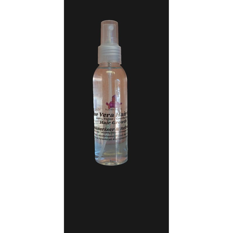 KaziRokz Aloe Vera Hair Mist / Dry Shampoo (100% Vegan/ CrueltyFree) Hair Growth moisturizer and refresher. 4oz