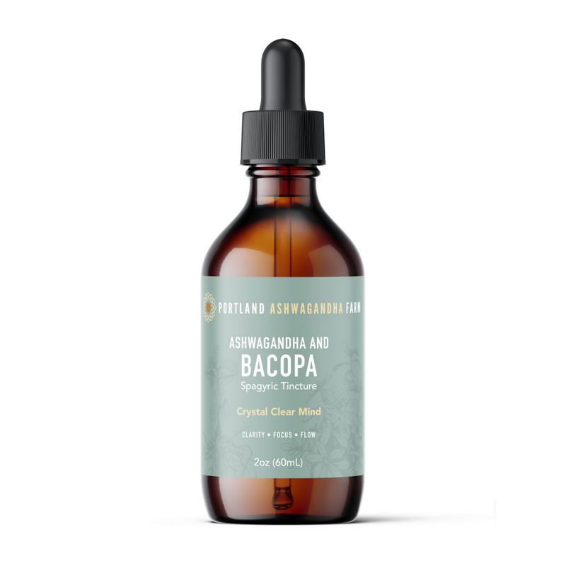 Portland Ashwagandha Farm Ashwagandha Bacopa - Spagyric Tincture Tincture