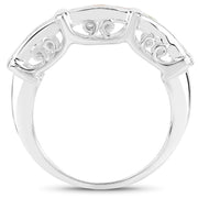 Bids.com 1.08 Carat Genuine Multi Sapphire .925 Sterling Silver Ring Rings