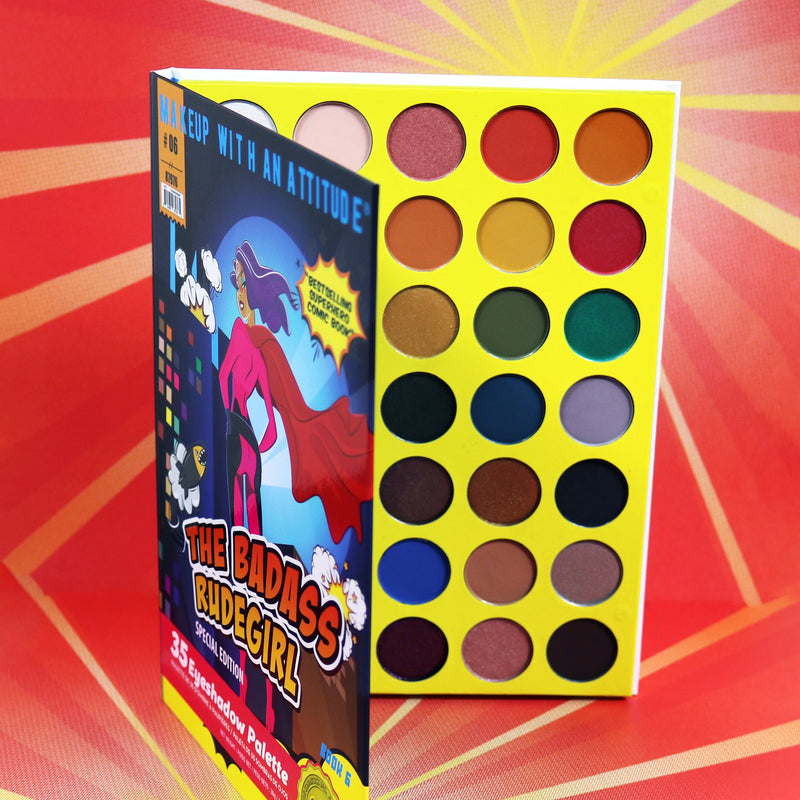 Rude Cosmetics The Badass Rudegirl 35 Eyeshadow Palette - Book 6 Eyeshadow Palettes