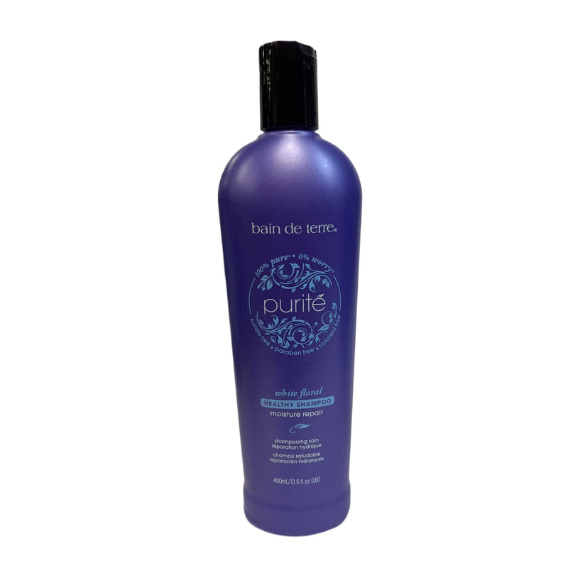 VIP Extensions Bain de Terre Purite White Floral Moisture Repair Shampoo/ Conditioner  (Size : 13.5 oz) Hair Care