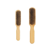 Shave Essentials Bamboo Beard Brush Duo Combs & Brushes