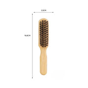 Shave Essentials Bamboo Beard Brush Duo Combs & Brushes