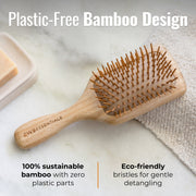 ZeroWasteStore.com Bamboo Hair Brush Combs & Brushes