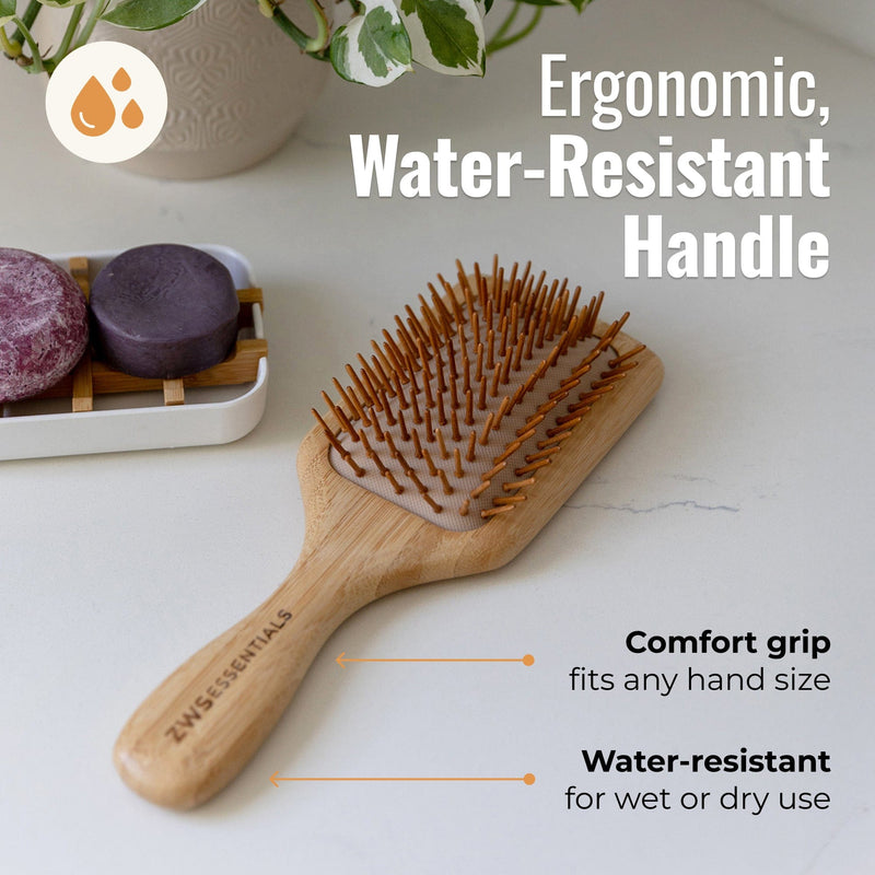 ZeroWasteStore.com Bamboo Hair Brush Combs & Brushes