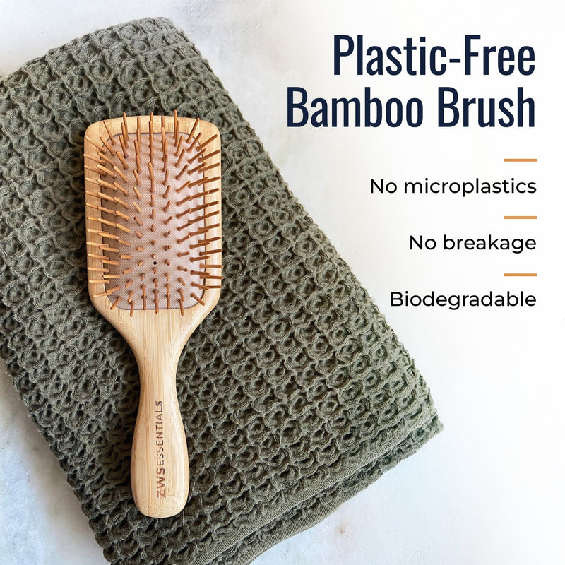 ZeroWasteStore.com Bamboo Hair Brush Combs & Brushes