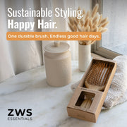 ZeroWasteStore.com Bamboo Hair Brush Combs & Brushes