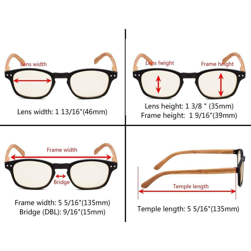 eyekeeper.com Bamboo Pattern Computer Reading Glasses CG034 Eyeglasses