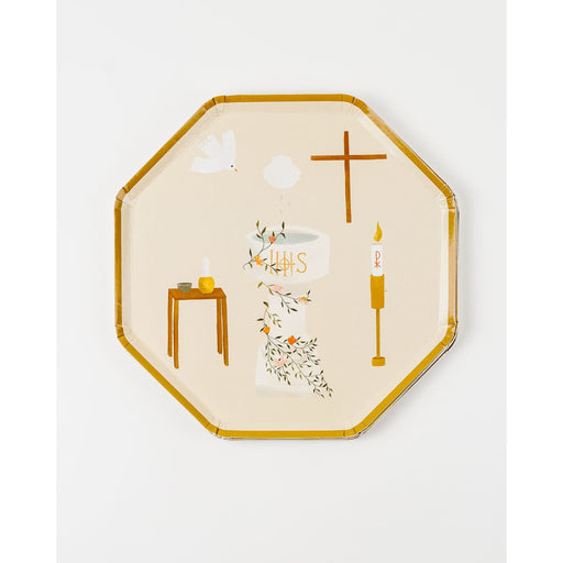 Be A Heart Baptism Luncheon Plates party goods