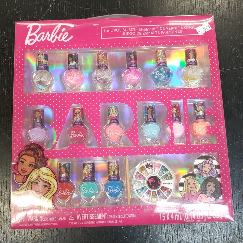VIP Extensions Barbie Nail Polish Set.  Age 3+ Nail Care