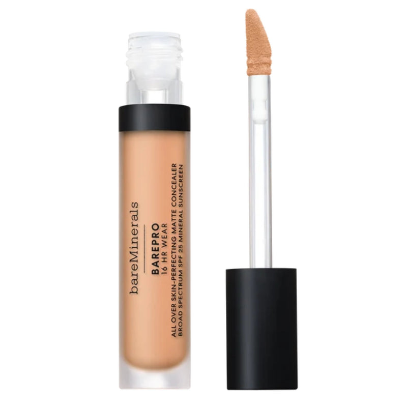 Nava Beauty bareMinerals BAREPRO 16HR All Over Skin-Perfecting Matte Concealer Mineral SPF 25 Face White Smoke Light 200 Neutral