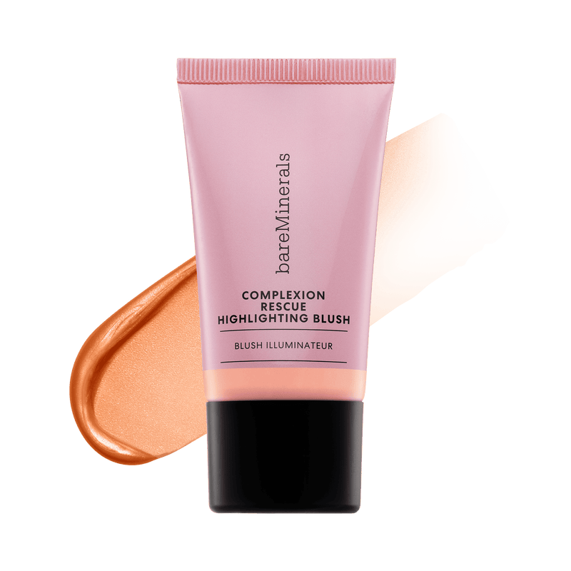 Nava Beauty bareMinerals COMPLEXION RESCUE Highlighting Blush Black Peach Glow
