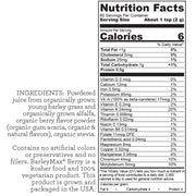 Hallelujah Diet BarleyMax - Berry Flavored (4.2oz) Dehydrated Juice Powder