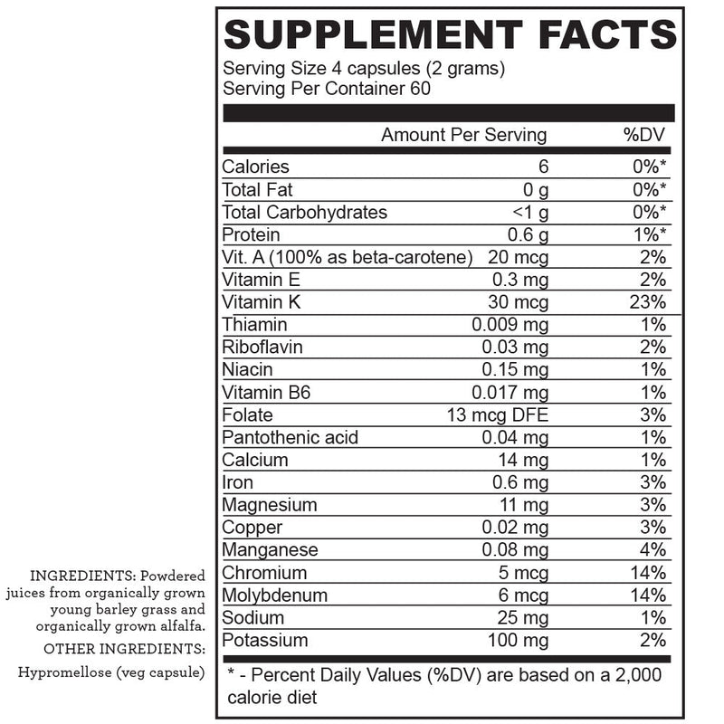 Hallelujah Diet BarleyMax (Capsules) Dehydrated Juice Powder White Smoke