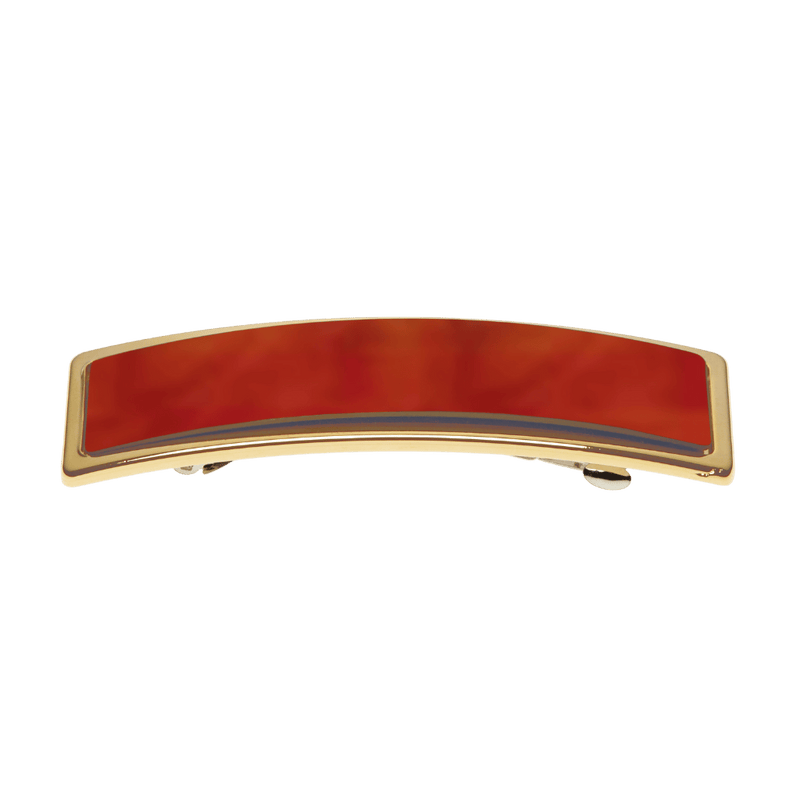 Janeke Gold-Rimmed Hair Barrette – Tortoiseshell Hair Clip