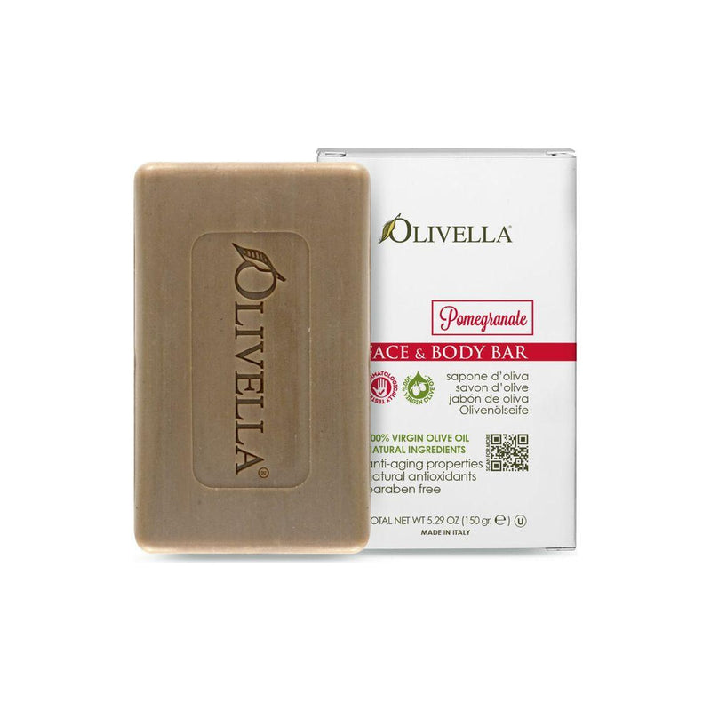 Olivella Olivella Pomegranate All Natural Olive Oil Face & Body Soap 5.29 oz Face & Body Soap