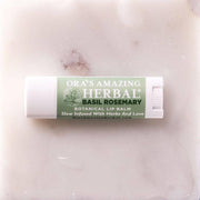 Ora's Amazing Herbal Natural Lip Balm, Herbal Infused, Basil Rosemary