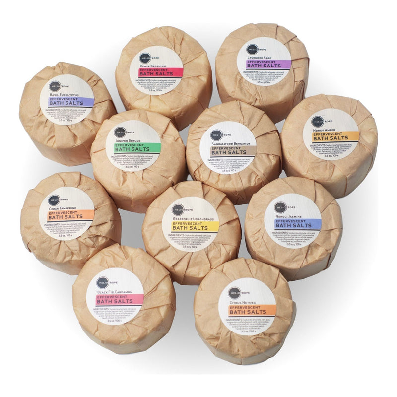 Heliotrope San Francisco Effervescent Bath Fizzies w/Jojoba & Silk Proteins Bath Salt