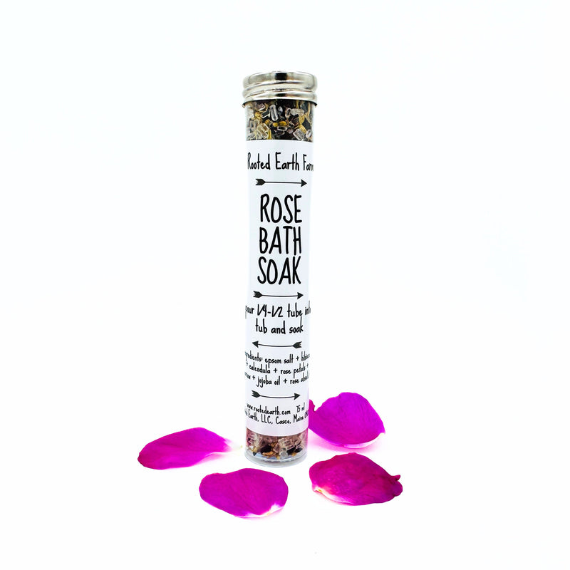 Rooted Earth Farm + Apothecary Rose Bath Soak Bath Teas + Soaks