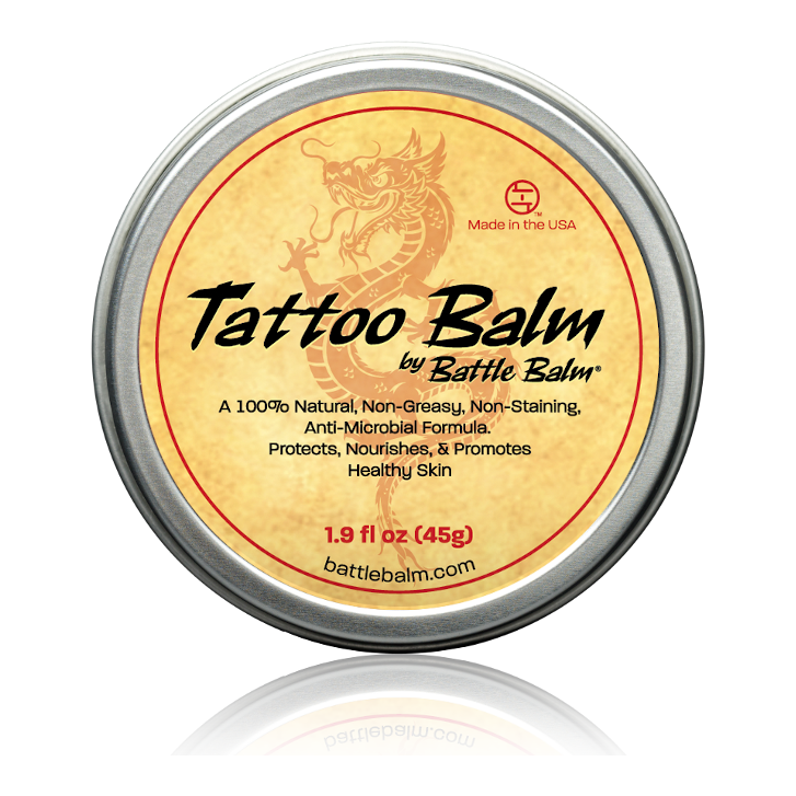 Battle Balm® Battle Balm® Tattoo Balm - Tattoo Healing, Moisturizer, & Skin Repair Cream Topical analgesic, pain relief ointment, muscle rub